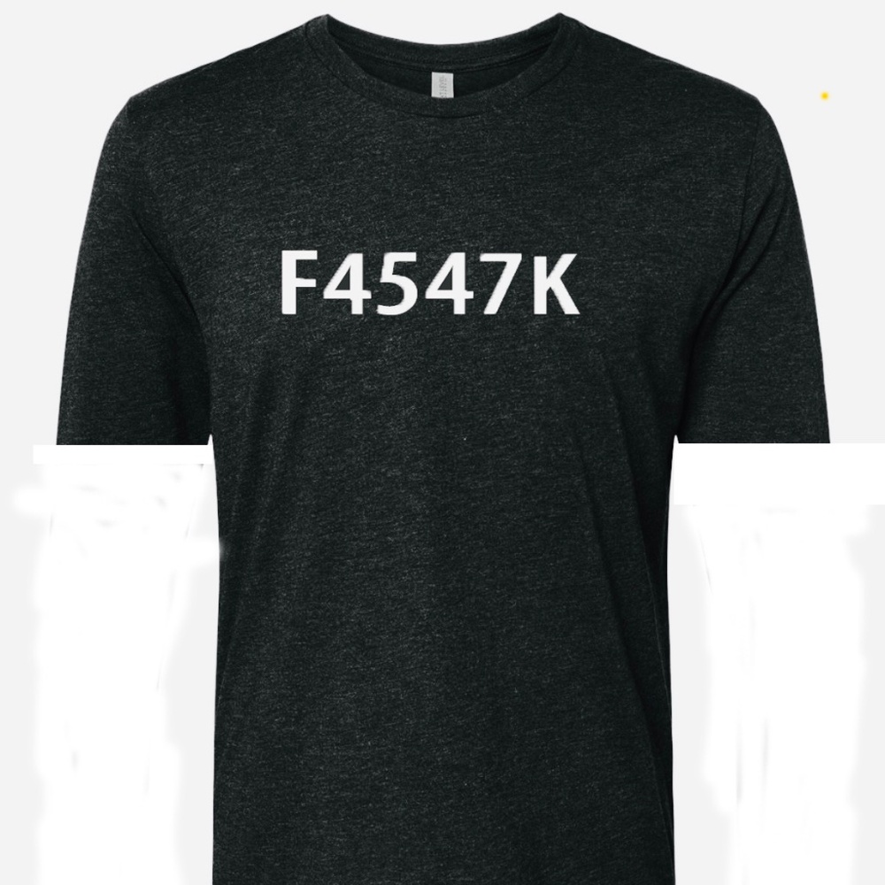 F4547K LOGO “VINTAGE BLACK” SHORT SLEEVE SHIRT